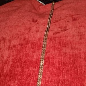 Gold Chain- Hollow diamond cut men's Cuban link chain